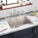 Signature Hardware Stainless Steel 25 x 22 in. Stainless Steel Single Bowl Dual Mount Kitchen Sink