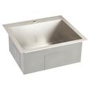 Signature Hardware Stainless Steel 25 x 22 in. Stainless Steel Single Bowl Dual Mount Kitchen Sink 