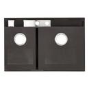 Signature Hardware Stainless Steel 33 x 22 in. Stainless Steel Double Bowl Dual Mount Kitchen Sink in Brushed Stainless Steel 