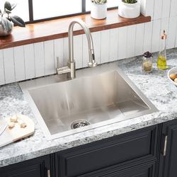 25 in. Undermount Stainless Steel Single Bowl Kitchen Sink