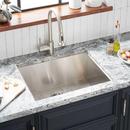 Signature Hardware Stainless Steel 25 x 22 in. Stainless Steel Single Bowl Dual Mount Kitchen Sink 