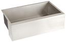 Signature Hardware Stainless Steel 33 x 21 in. No-Hole Single Bowl Farmhouse and Undermount Kitchen Sink 