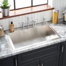 Signature Hardware Stainless Steel 33 x 22 in. Single Bowl Dual Mount Kitchen Sink in Stainless Steel 