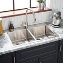 33 in. Undermount Stainless Steel Double Bowl Kitchen Sink