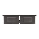 Signature Hardware Stainless Steel 33 x 22 in. Stainless Steel Double Bowl Dual Mount Kitchen Sink 