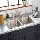 Signature Hardware Stainless Steel 33 x 22 in. Stainless Steel Double Bowl Dual Mount Kitchen Sink 