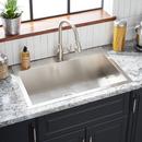 Signature Hardware Stainless Steel 33 x 22 in. Single Bowl Dual Mount Kitchen Sink in Stainless Steel 