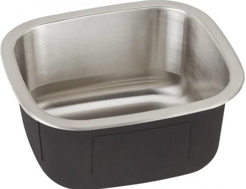 Signature Hardware Stainless Steel 16-3/8 in. Single Bowl Undermount Bar Sink 