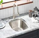 Signature Hardware Stainless Steel 16-3/8 in. Single Bowl Undermount Bar Sink 