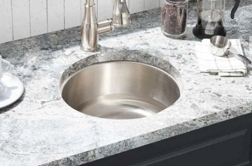 Signature Hardware Stainless Steel 16-3/8 in. Single Bowl Undermount Bar Sink 