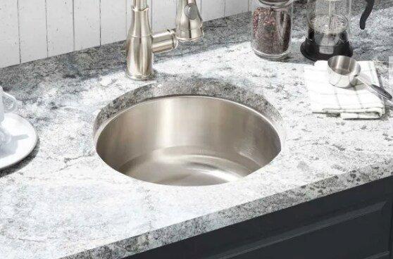 Signature Hardware Stainless Steel 16-3/8 in. Single Bowl Undermount Bar Sink 