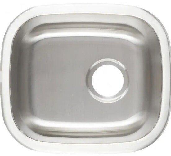 Signature Hardware Stainless Steel 16-3/8 in. Single Bowl Undermount Bar Sink 