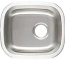 Signature Hardware Stainless Steel 16-3/8 in. Single Bowl Undermount Bar Sink 