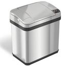 2.5 gal Rectangular Sensor Trash Can with Odor Filter and Lemon Fragrance Cartridge  in Stainless Steel