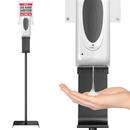 Sensor Sanitizer Dispenser with Adjustable Floor Stand and Sign Board