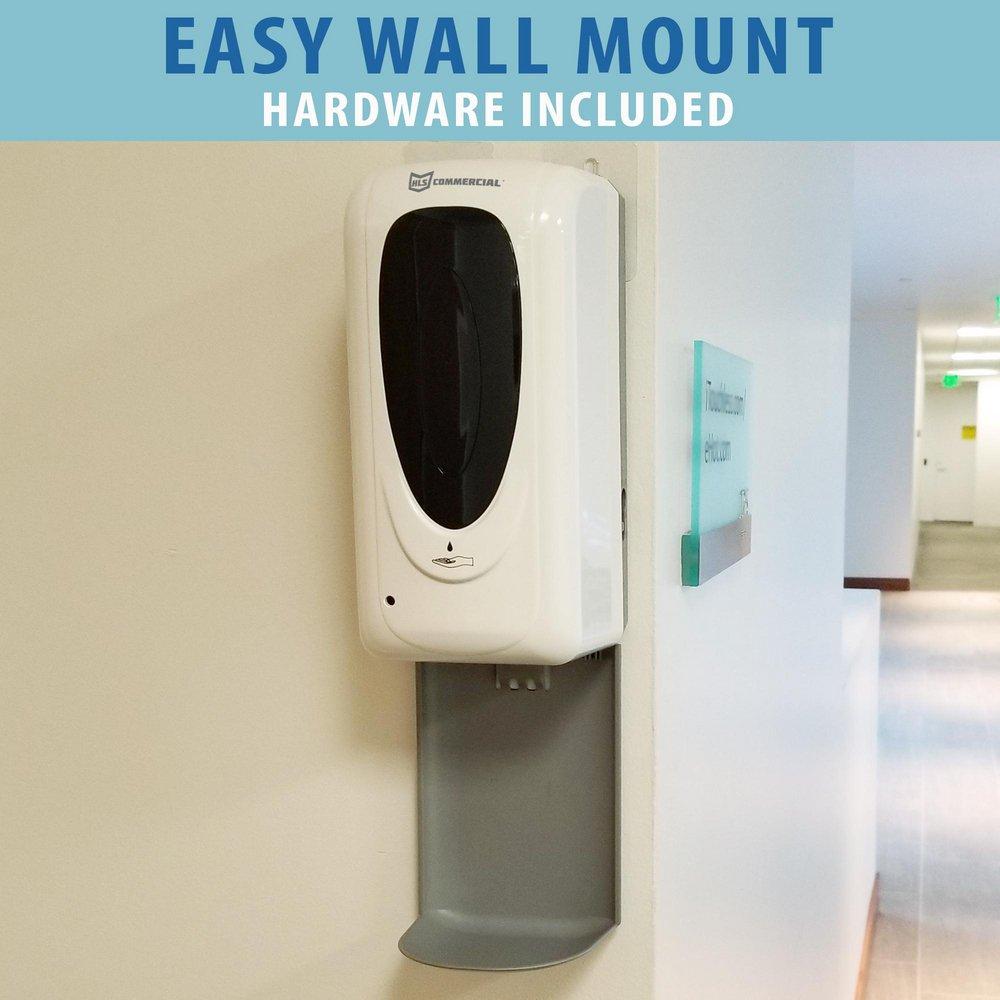 Sensor Sanitizer Dispenser with Wall Mount and Drip Tray 