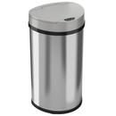 13 gal Rectangular Sensor Trash Can with Odor Filter in Stainless Steel