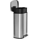 8 gal Step Trash Can with Odor Filter in Stainless Steel 