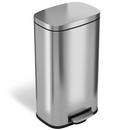 8 gal Step Trash Can with Odor Filter in Stainless Steel 