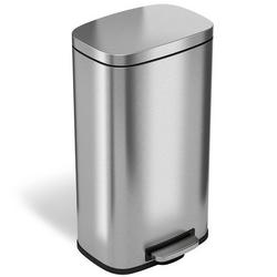 8 gal Step Trash Can with Odor Filter in Stainless Steel