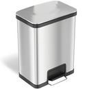 13 gal Step Trash Can with Odor Filter in Stainless Steel