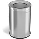 26 gal Round Open Top Trash Can in Stainless Steel
