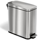 3 gal Slim Step Pedal Trash Can with Odor Filter in Stainless Steel