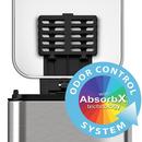 3 gal Slim Step Pedal Trash Can with Odor Filter in Stainless Steel 