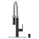 American Standard Matte Black Single Handle Pull Down Kitchen Faucet with Side Spray 