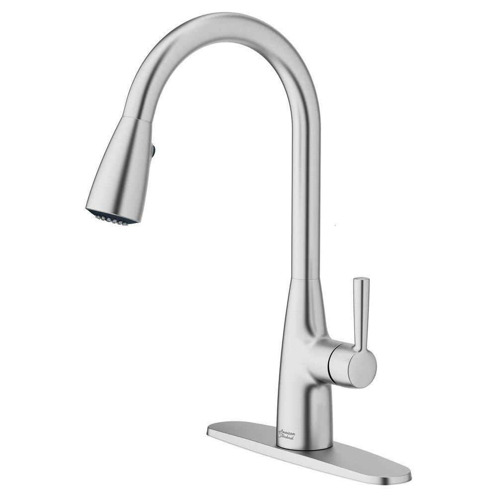American Standard Stainless Steel Single Handle Pull Down Kitchen Faucet 