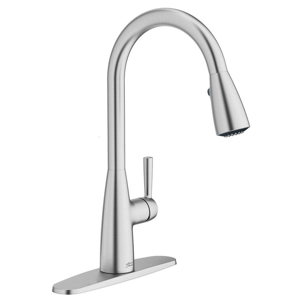 American Standard Stainless Steel Single Handle Pull Down Kitchen Faucet 