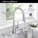 American Standard Polished Chrome Single Handle Pull Down Kitchen Faucet 