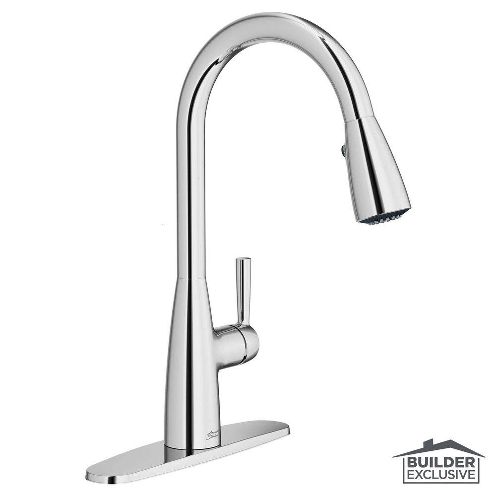 American Standard Polished Chrome Single Handle Pull Down Kitchen Faucet 