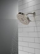 Delta Faucet Lumicoat Stainless Multi Function H2Okinetic&reg; PowerDrench&trade; Spray, Massage, H2Okinetic&reg; UltraSoak&trade; Spray and Pause Showerhead 