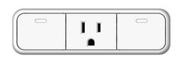 15A 12/24/120V Smart Plug in White