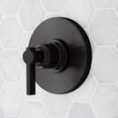 Signature Hardware Matte Black Single Handle Bathtub & Shower Faucet 