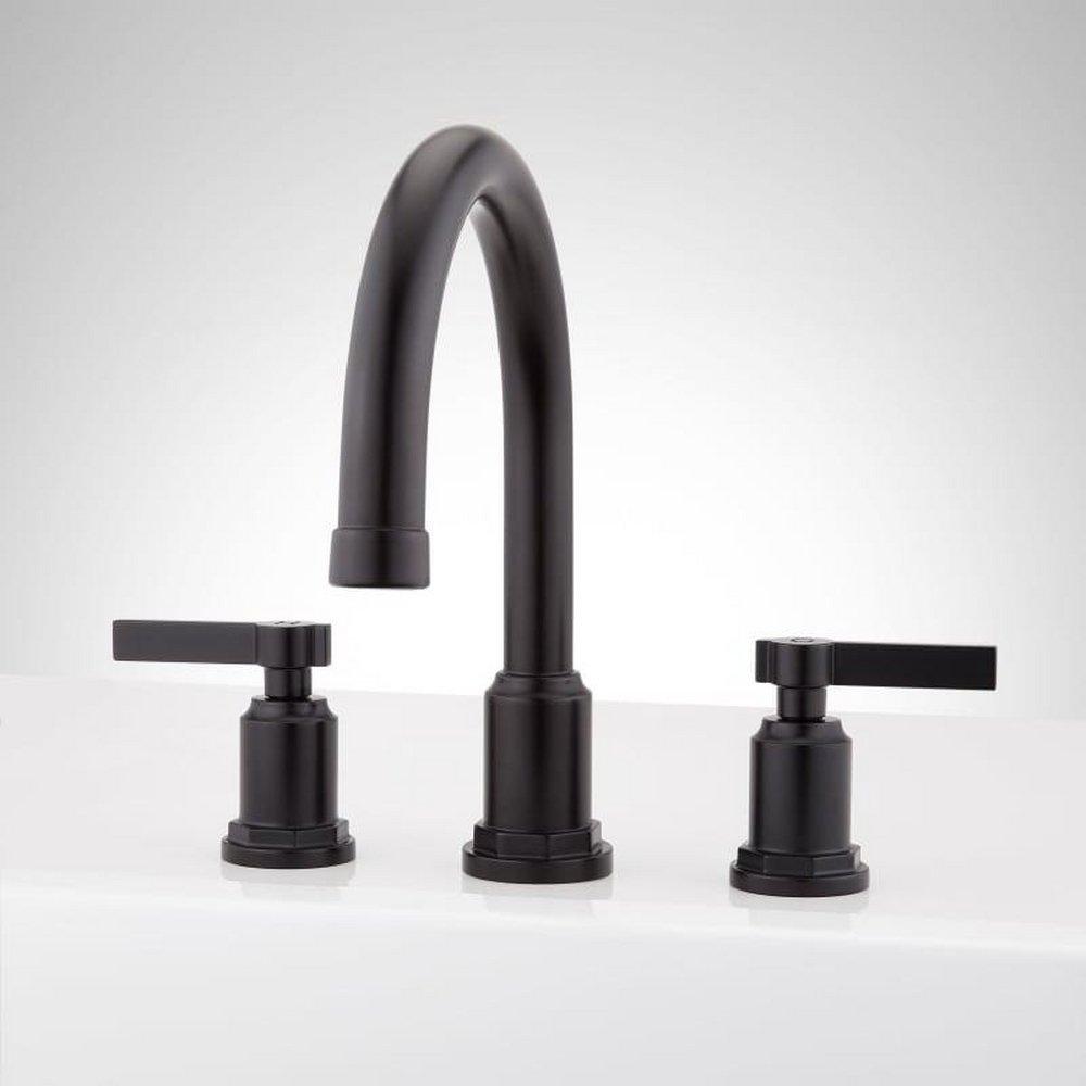 Two Handle Roman Tub Faucet Set in Matte Black - Valve and Hand Shower Included 