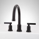 Two Handle Roman Tub Faucet Set in Matte Black - Valve and Hand Shower Included