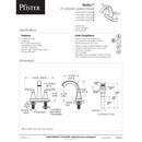 Pfister Tuscan Bronze Two Handle Centerset Bathroom Sink Faucet Lever Handle 