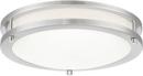 Minka Lavery Brushed Nickel 12 in. Round LED Flush Mount Ceiling Fixture 