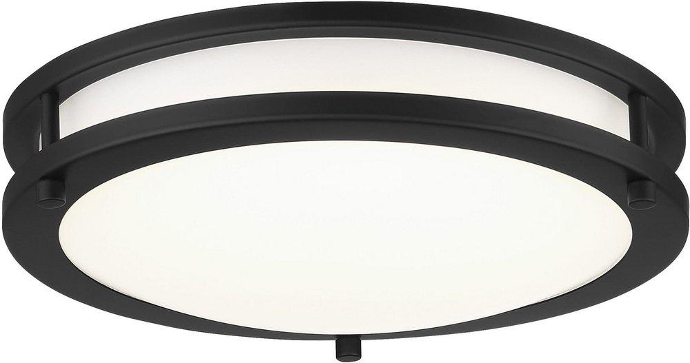 Minka Lavery Coal 12 in. Round LED Flush Mount Ceiling Fixture 