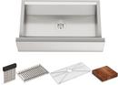 36 x 20 x 10 in. Undermount Single-Bowl Farmouse Workstation Kitchen Sink in Stainless Steel