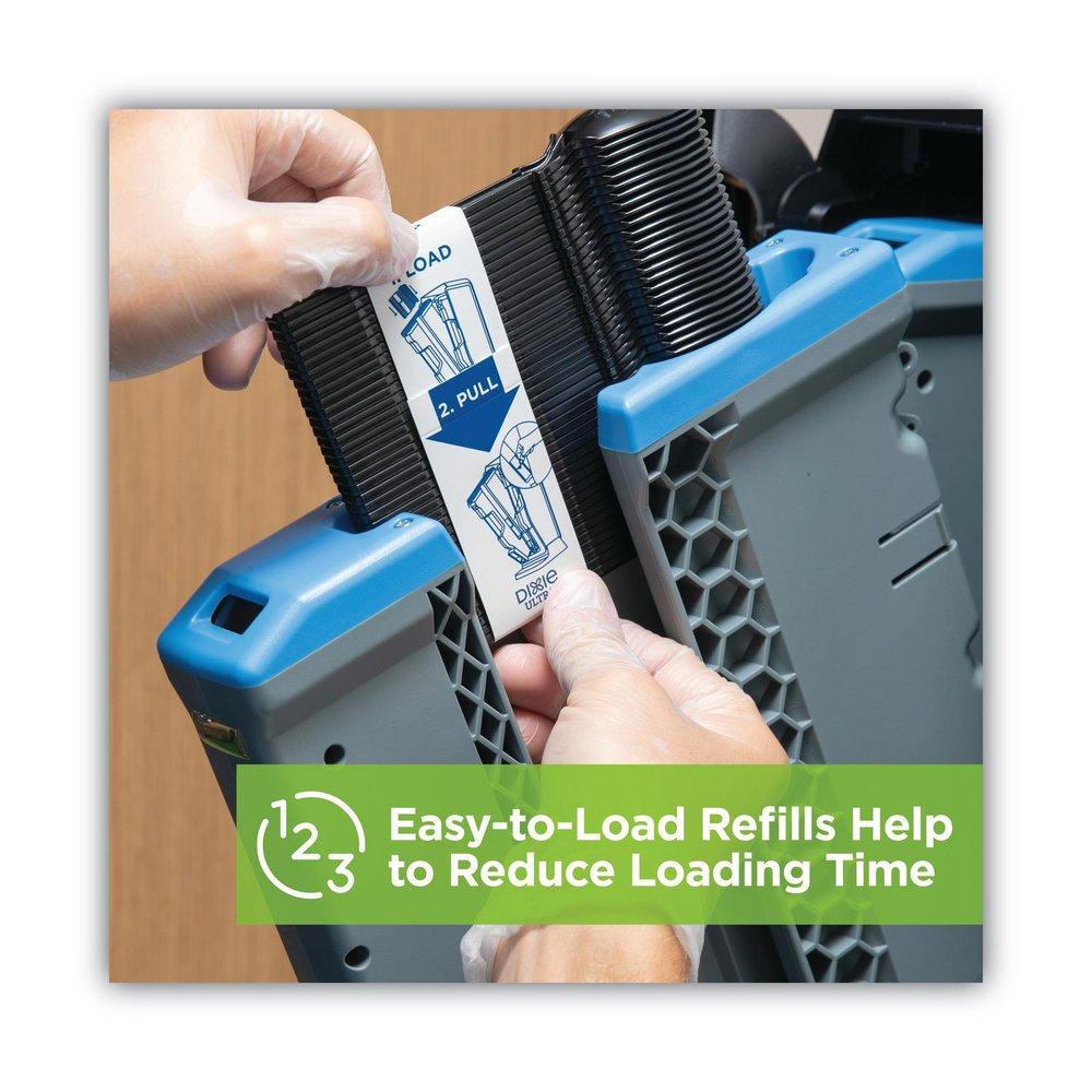 Heavy Weight Black Plastic Forks Refill Packs for Ultra&reg; Smartstock&reg; (960 Per Case) 