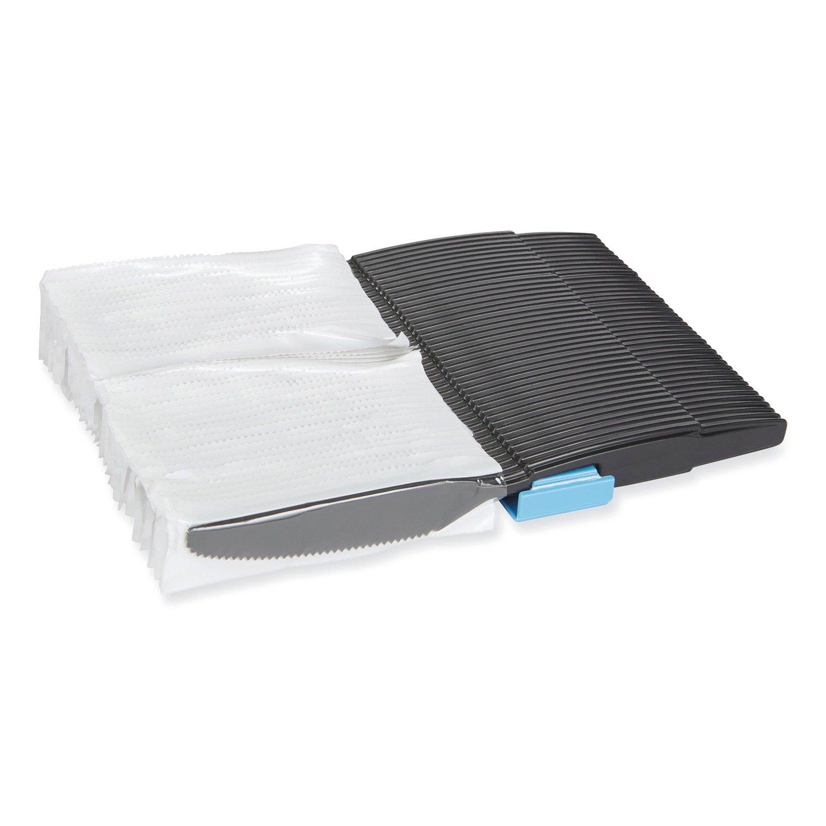 Heavy Weight Black Plastic Knives Refill Packs for Ultra&reg; Smartstock&reg; (960 Per Case) 