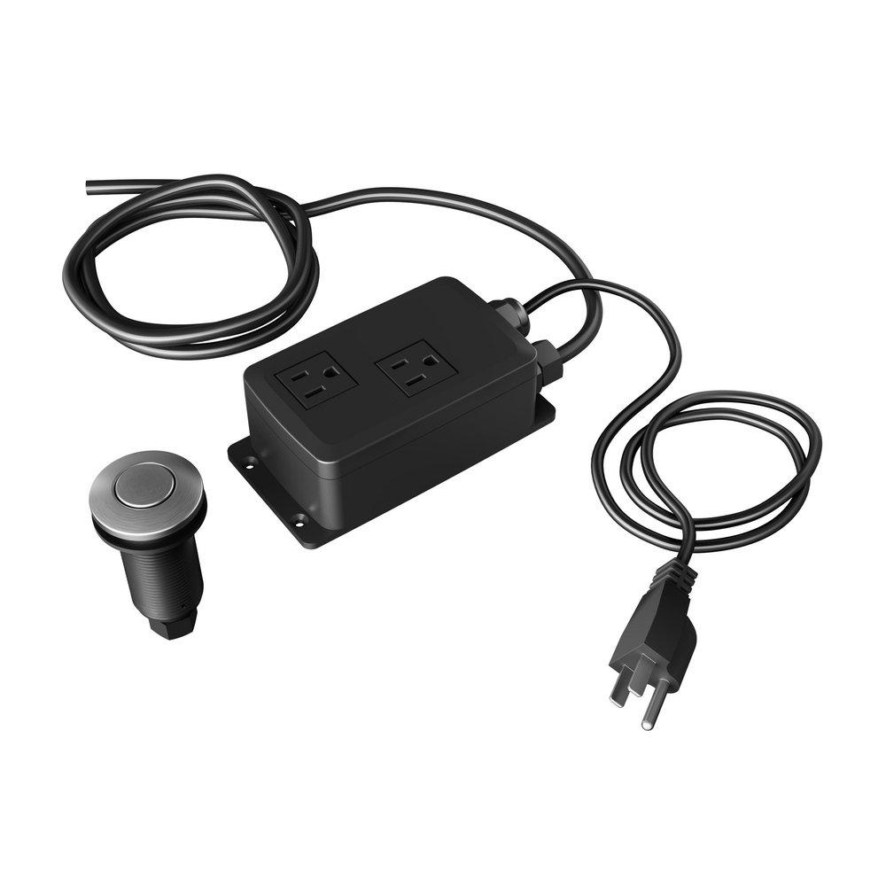 Stainless Steel Dual Outlet Air Switch 