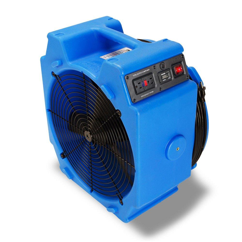 2.8A 3320 CFM Axial Air Mover in Blue 