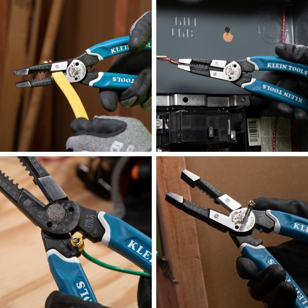 8-20 AWG Heavy-Duty Wire Stripper, Cutter, Crimper Multi Tool 
