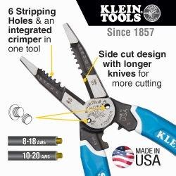 8-20 AWG Heavy-Duty Wire Stripper, Cutter, Crimper Multi Tool 