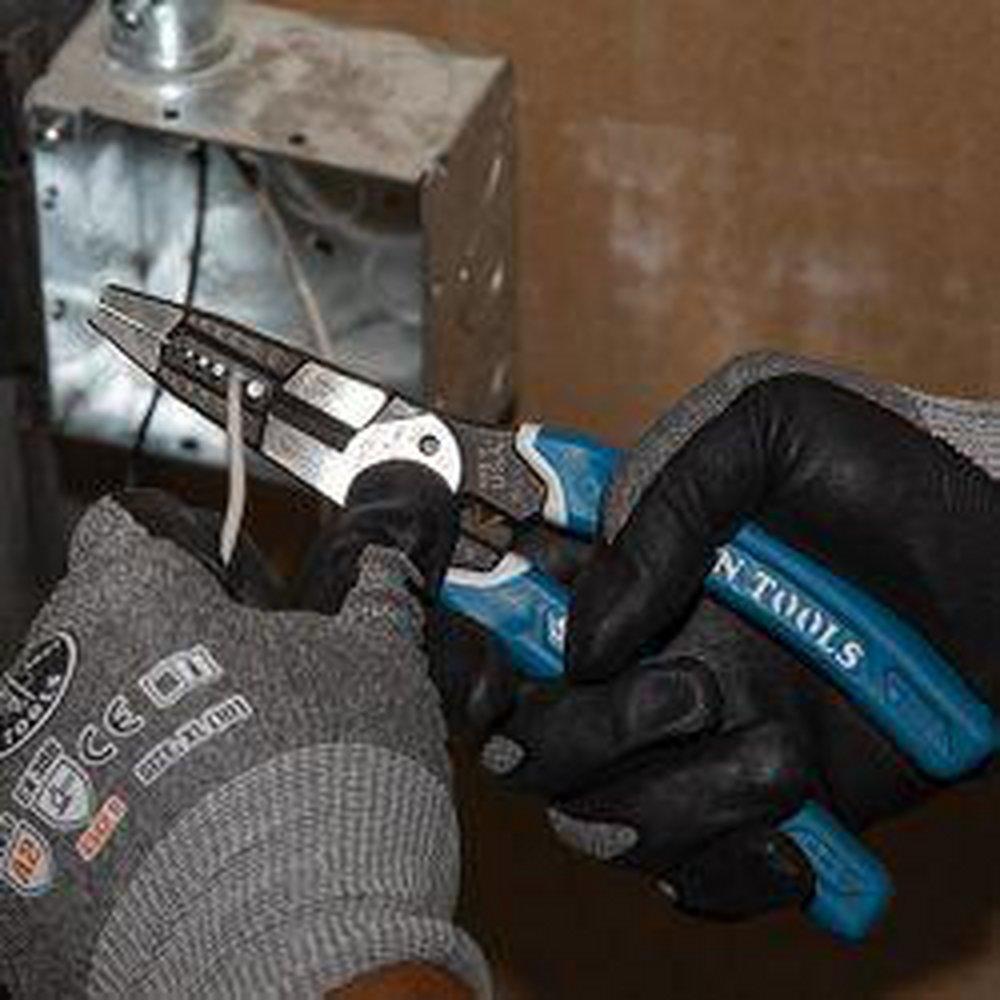 KLEIN-KURVE HEAVY-DUTY WIRE STRIPPER CUTTER CRIMPER MULTI TOOL 8-20 AWG 