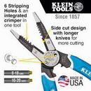KLEIN-KURVE HEAVY-DUTY WIRE STRIPPER CUTTER CRIMPER MULTI TOOL 8-20 AWG 